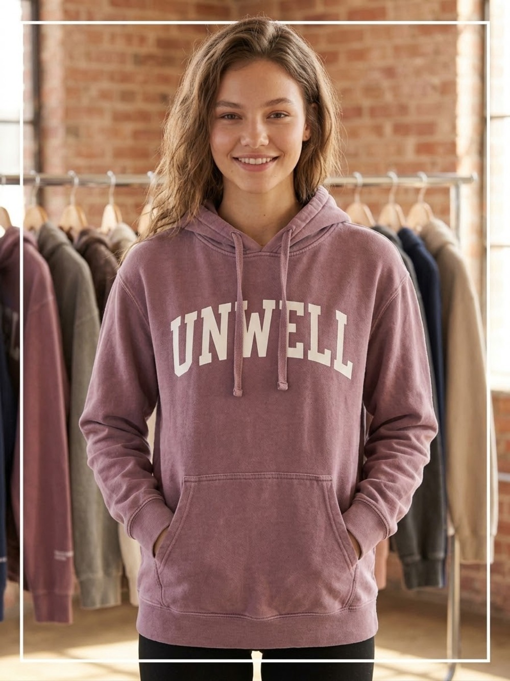 Call Her Daddy "Unwell" Mauve/Pink Hoodie